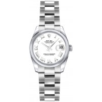 Rolex Lady-Datejust 26 Oyster Bracelet White Dial Watch 179160-WHTRO